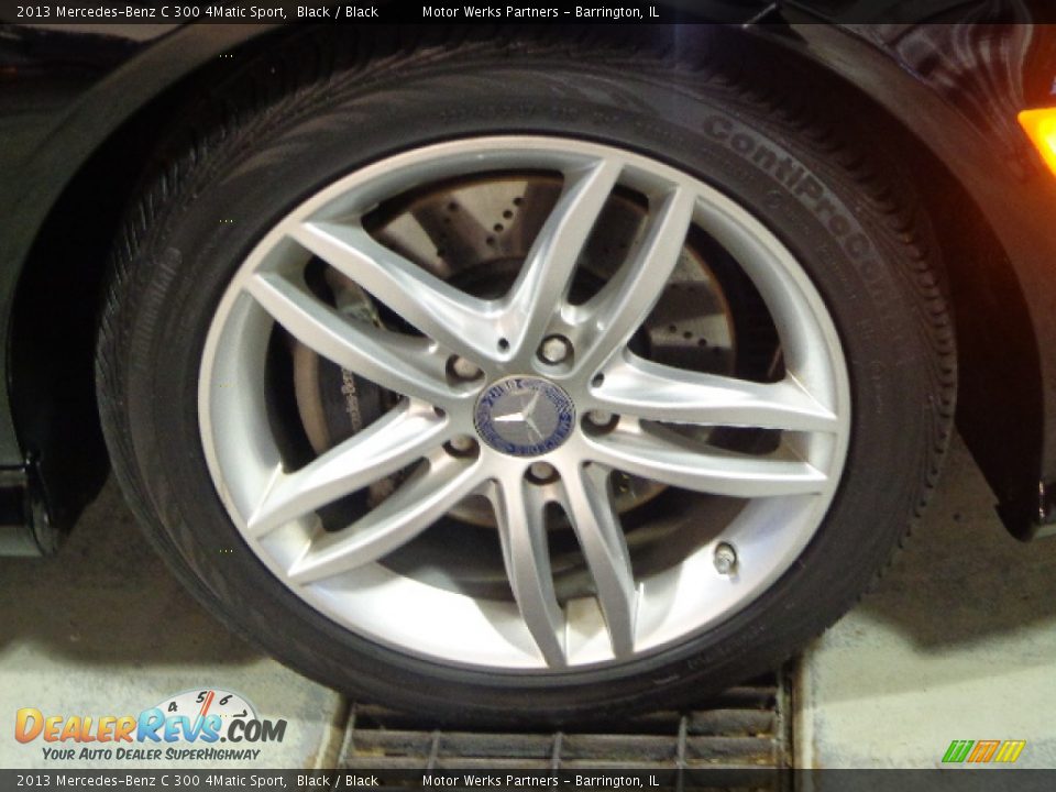 2013 Mercedes-Benz C 300 4Matic Sport Black / Black Photo #15
