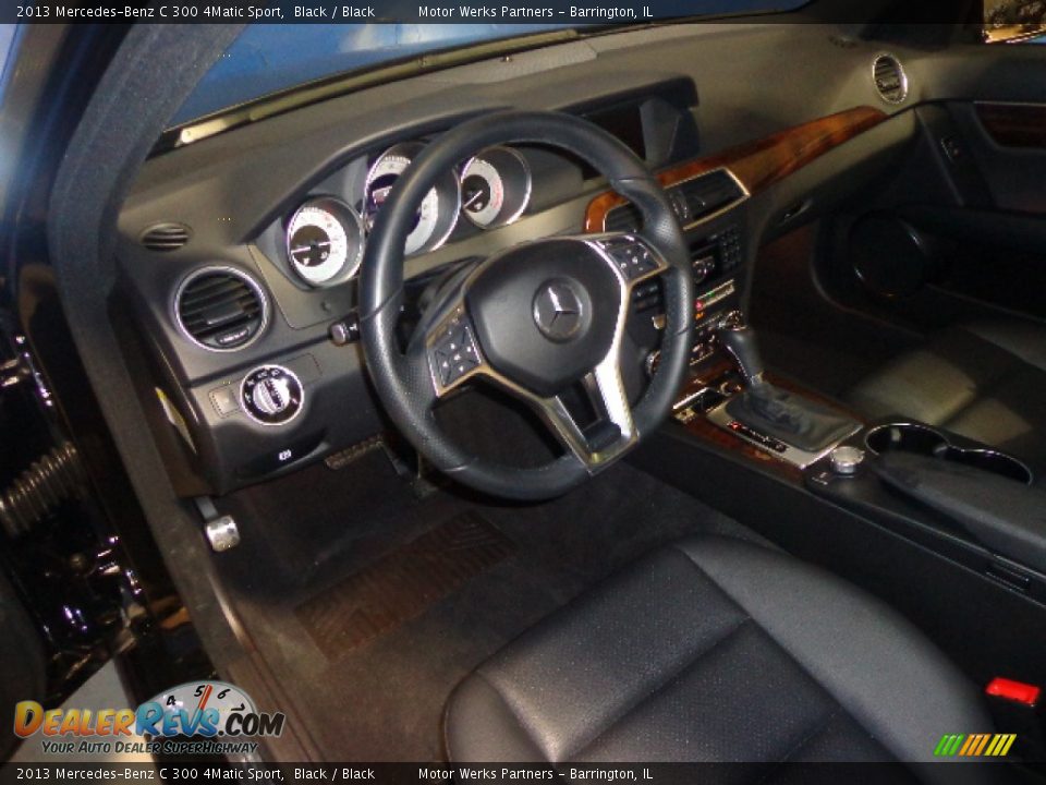 2013 Mercedes-Benz C 300 4Matic Sport Black / Black Photo #20