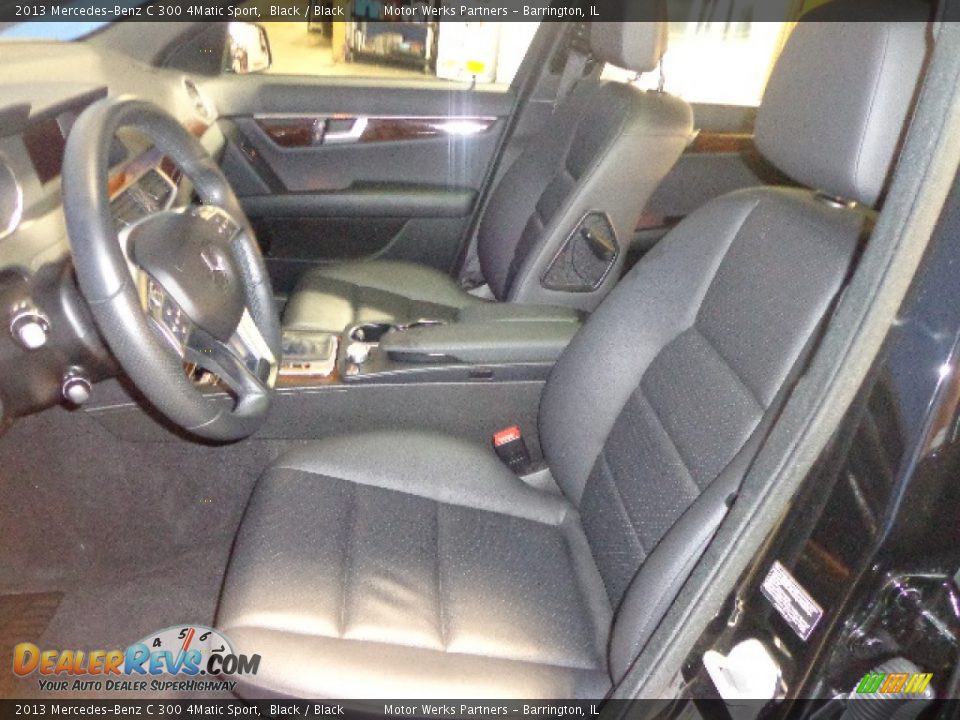 2013 Mercedes-Benz C 300 4Matic Sport Black / Black Photo #21