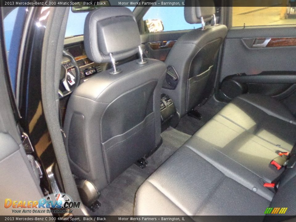 2013 Mercedes-Benz C 300 4Matic Sport Black / Black Photo #23