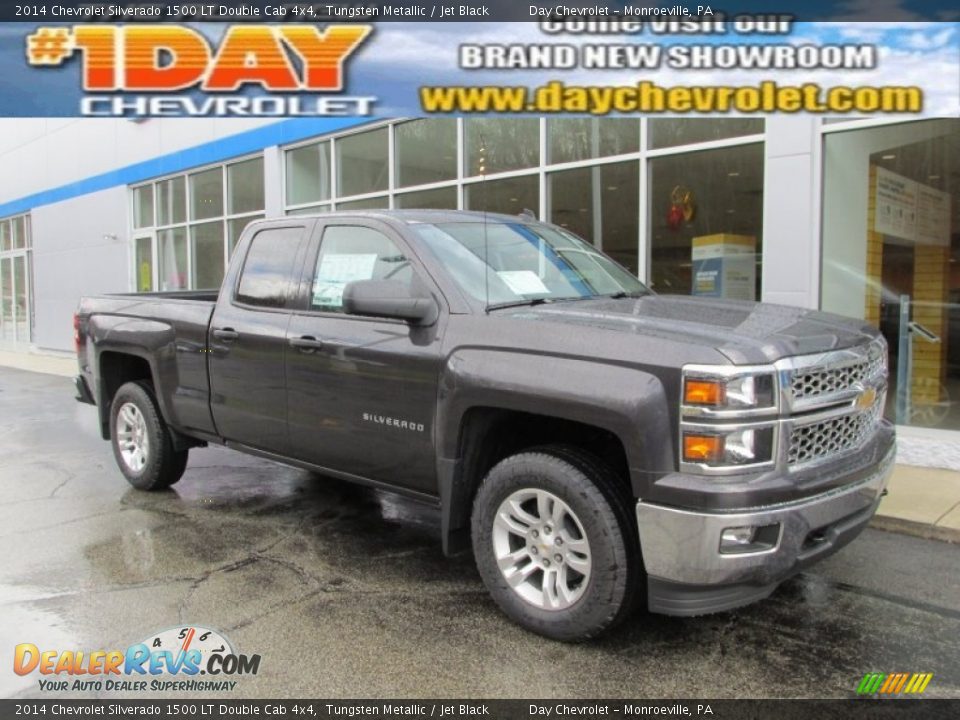 2014 Chevrolet Silverado 1500 LT Double Cab 4x4 Tungsten Metallic / Jet Black Photo #1