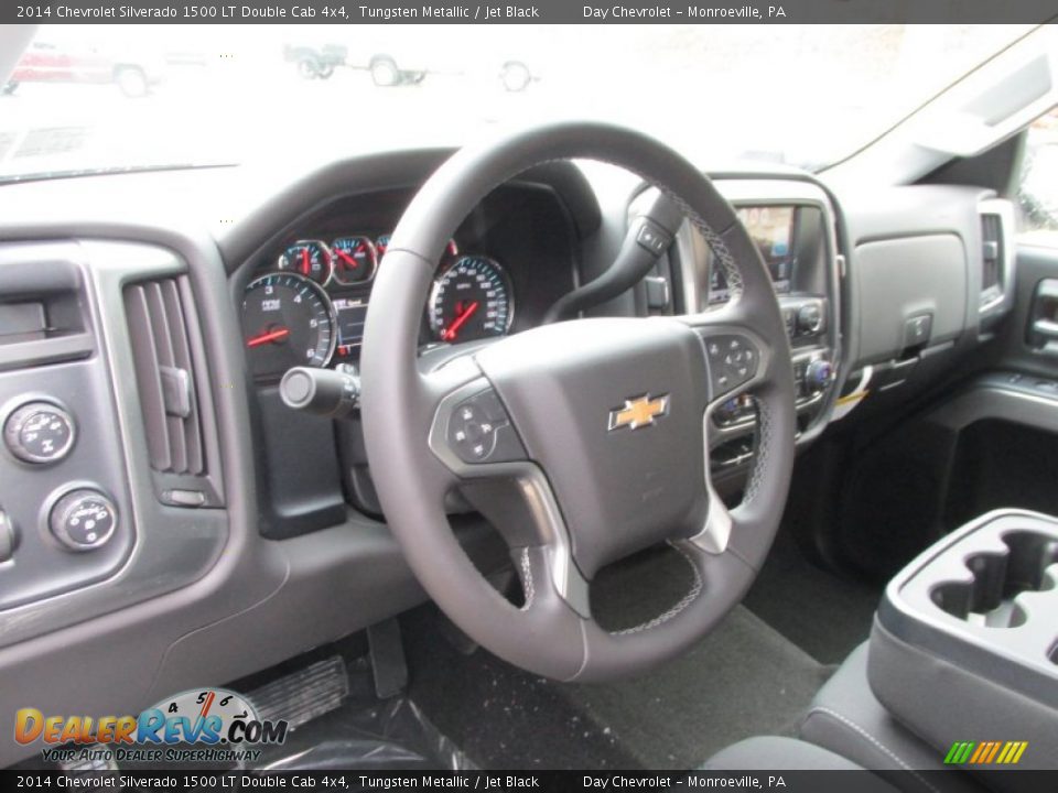 2014 Chevrolet Silverado 1500 LT Double Cab 4x4 Tungsten Metallic / Jet Black Photo #13