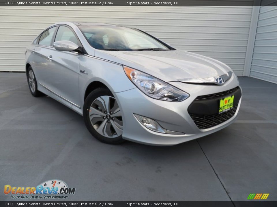 2013 Hyundai Sonata Hybrid Limited Silver Frost Metallic / Gray Photo #1