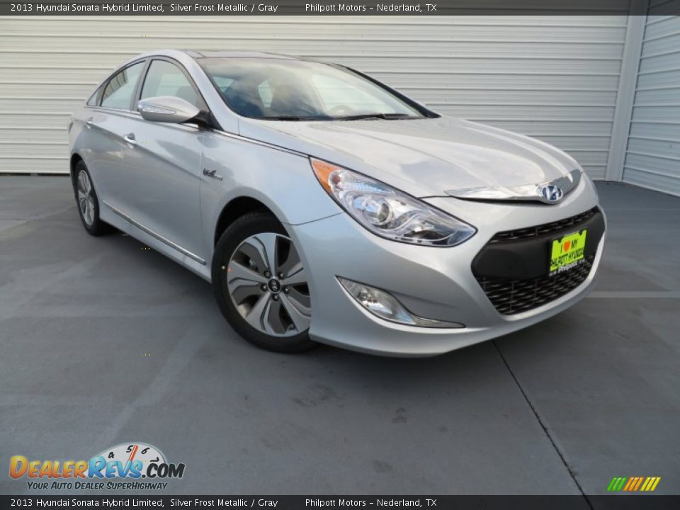 2013 Hyundai Sonata Hybrid Limited Silver Frost Metallic / Gray Photo #2