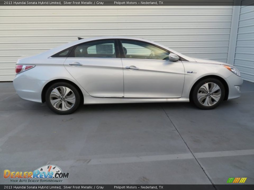 2013 Hyundai Sonata Hybrid Limited Silver Frost Metallic / Gray Photo #3