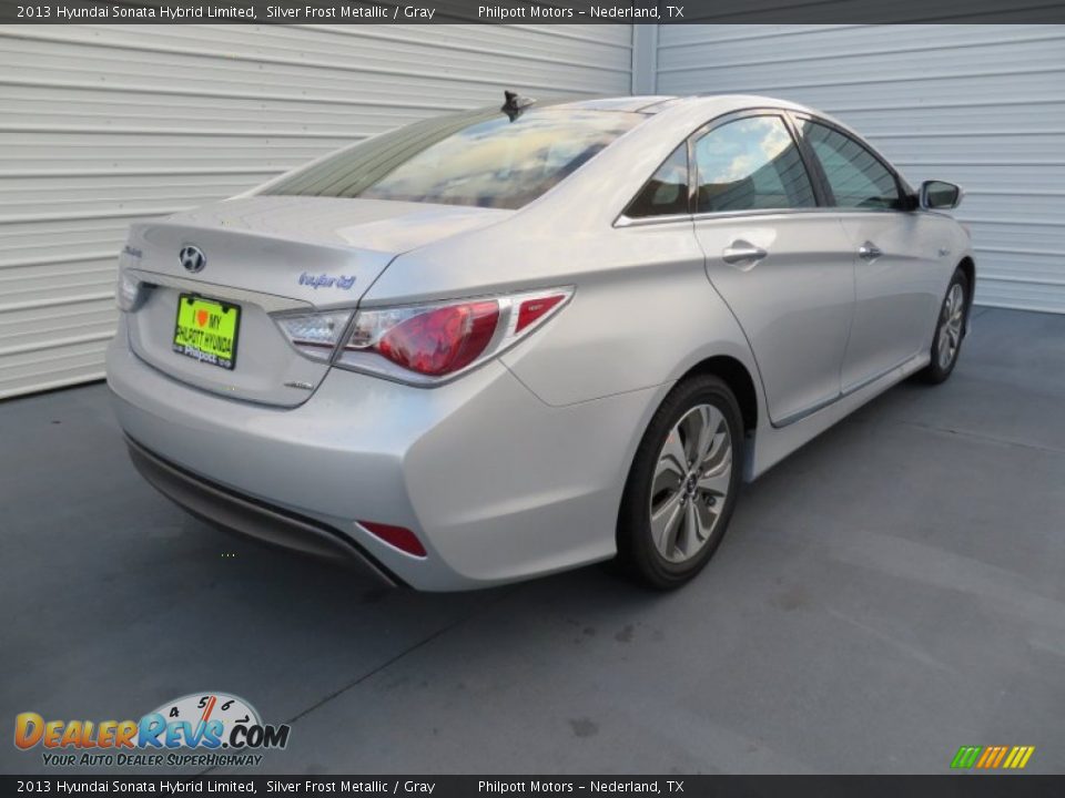 2013 Hyundai Sonata Hybrid Limited Silver Frost Metallic / Gray Photo #4