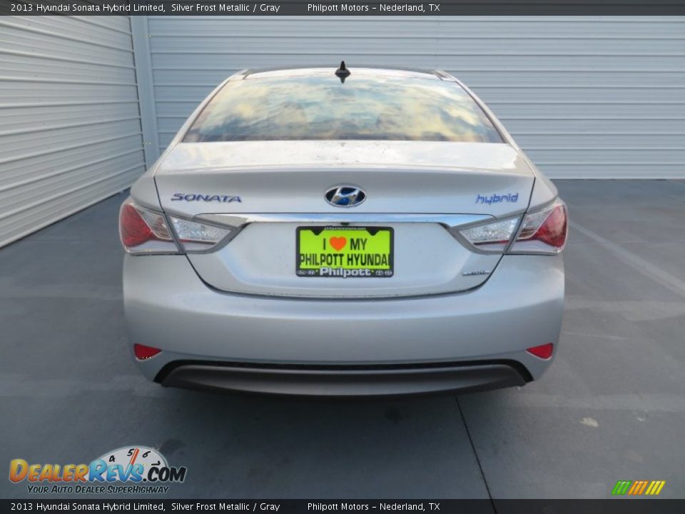 2013 Hyundai Sonata Hybrid Limited Silver Frost Metallic / Gray Photo #5