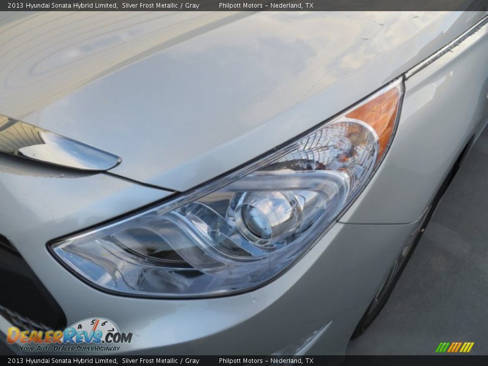 2013 Hyundai Sonata Hybrid Limited Silver Frost Metallic / Gray Photo #9