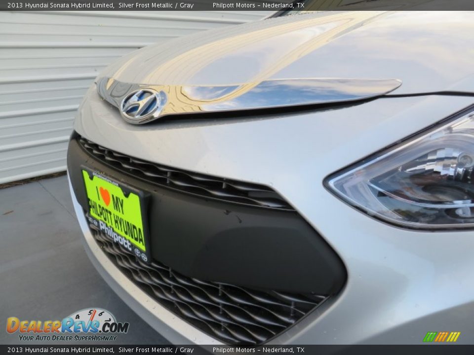 2013 Hyundai Sonata Hybrid Limited Silver Frost Metallic / Gray Photo #11