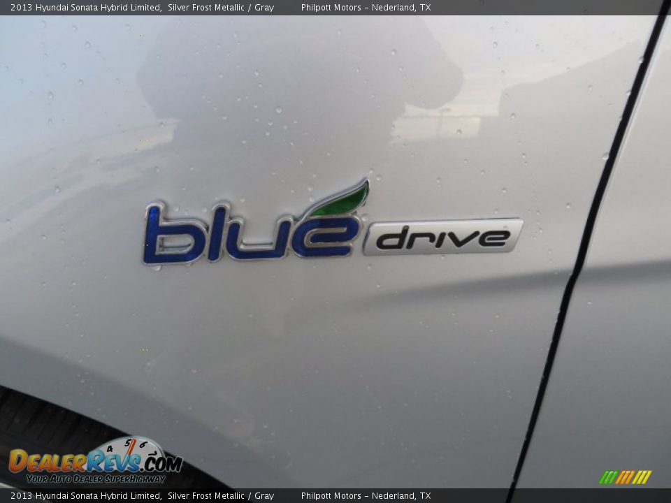 2013 Hyundai Sonata Hybrid Limited Silver Frost Metallic / Gray Photo #13