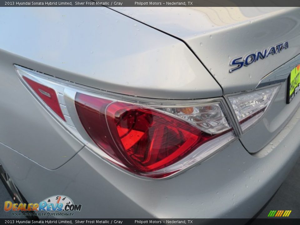 2013 Hyundai Sonata Hybrid Limited Silver Frost Metallic / Gray Photo #14