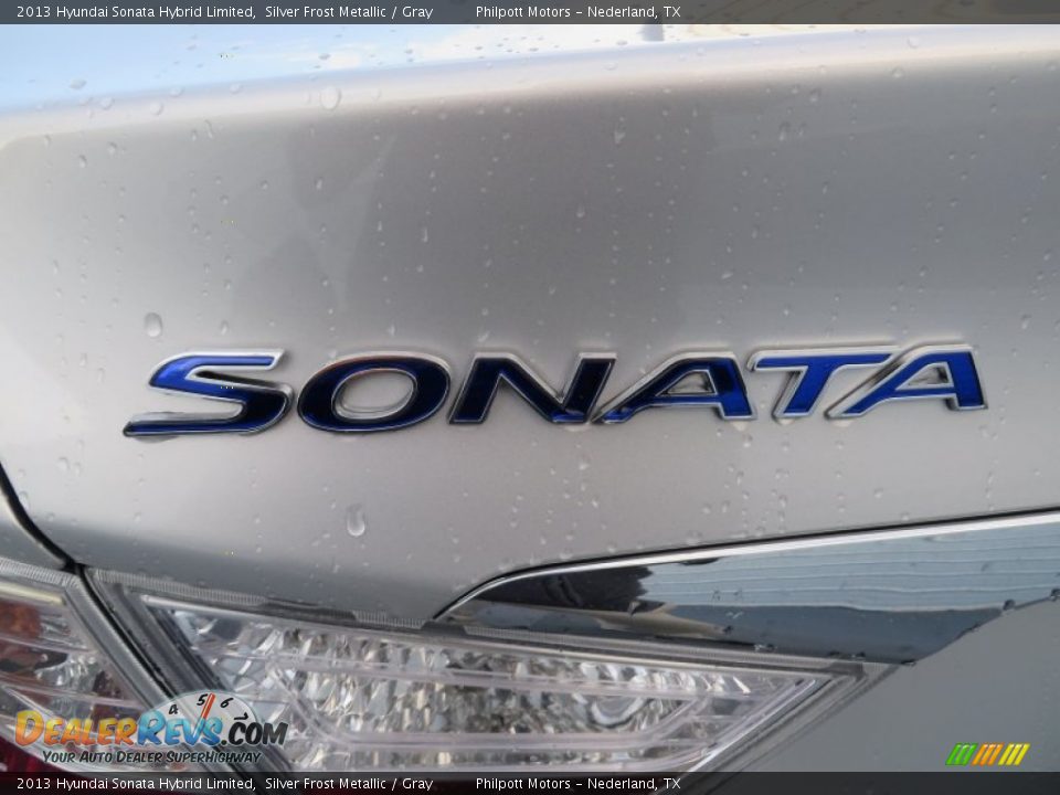 2013 Hyundai Sonata Hybrid Limited Silver Frost Metallic / Gray Photo #15