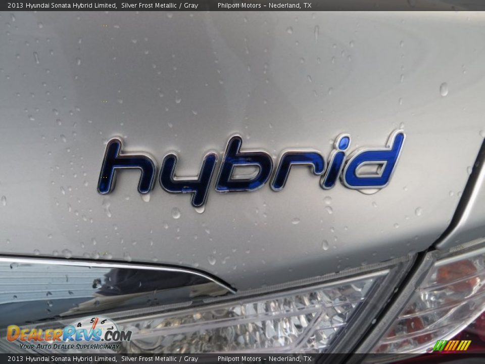 2013 Hyundai Sonata Hybrid Limited Silver Frost Metallic / Gray Photo #16