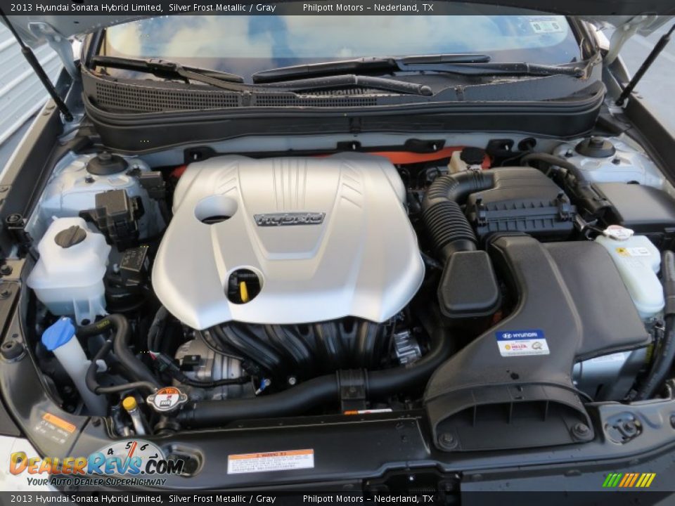 2013 Hyundai Sonata Hybrid Limited Silver Frost Metallic / Gray Photo #18