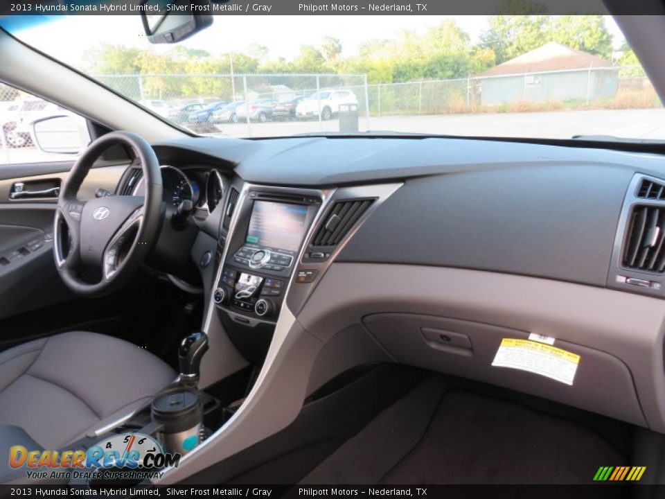 2013 Hyundai Sonata Hybrid Limited Silver Frost Metallic / Gray Photo #20