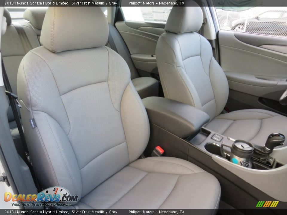 2013 Hyundai Sonata Hybrid Limited Silver Frost Metallic / Gray Photo #21