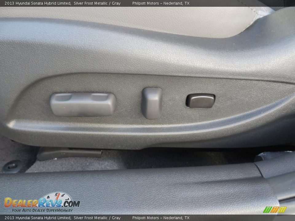 2013 Hyundai Sonata Hybrid Limited Silver Frost Metallic / Gray Photo #29