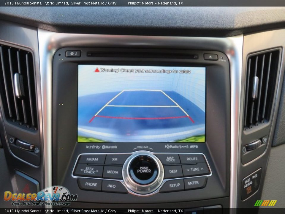 2013 Hyundai Sonata Hybrid Limited Silver Frost Metallic / Gray Photo #32