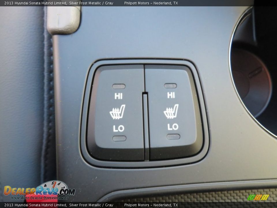 2013 Hyundai Sonata Hybrid Limited Silver Frost Metallic / Gray Photo #34