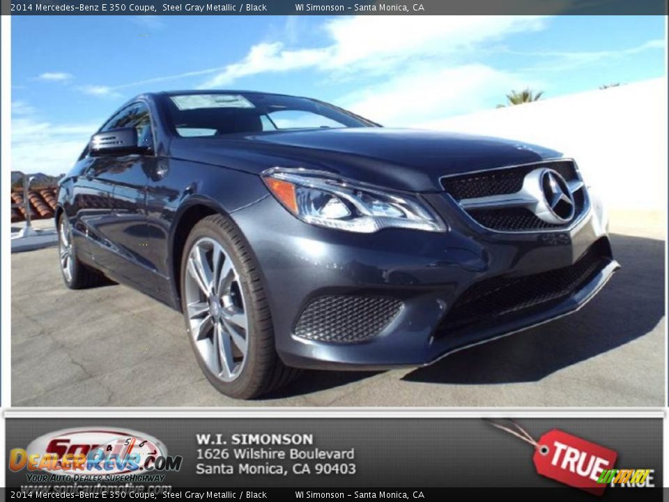 2014 Mercedes-Benz E 350 Coupe Steel Gray Metallic / Black Photo #1