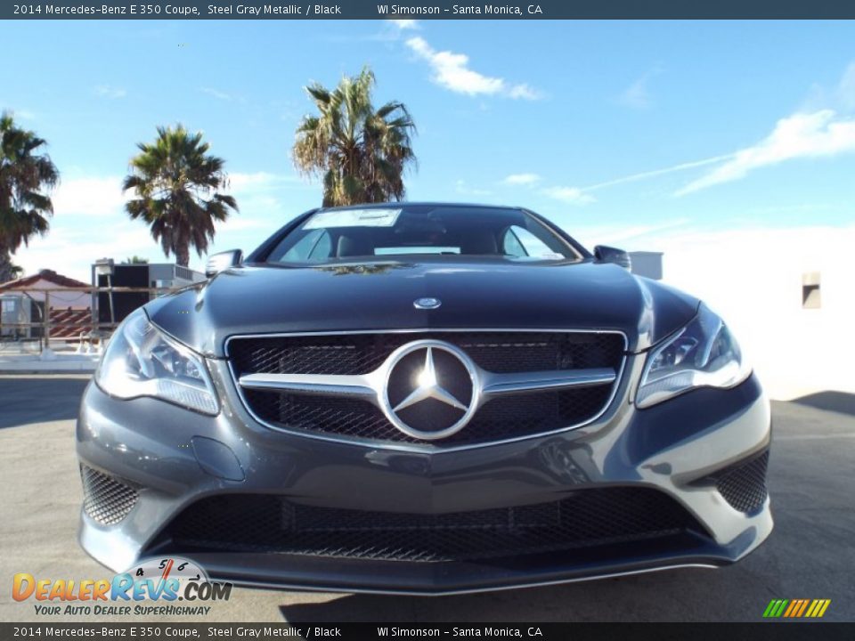 2014 Mercedes-Benz E 350 Coupe Steel Gray Metallic / Black Photo #2