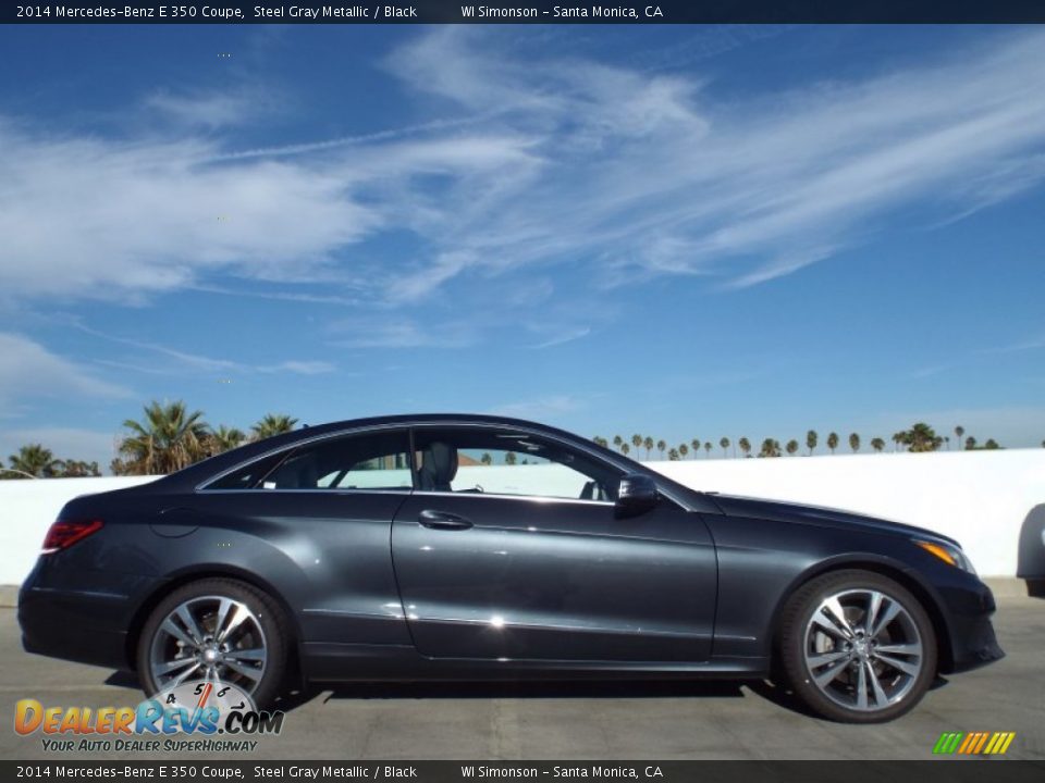 2014 Mercedes-Benz E 350 Coupe Steel Gray Metallic / Black Photo #3