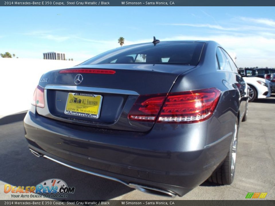 2014 Mercedes-Benz E 350 Coupe Steel Gray Metallic / Black Photo #4