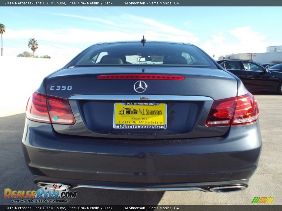 2014 Mercedes-Benz E 350 Coupe Steel Gray Metallic / Black Photo #5
