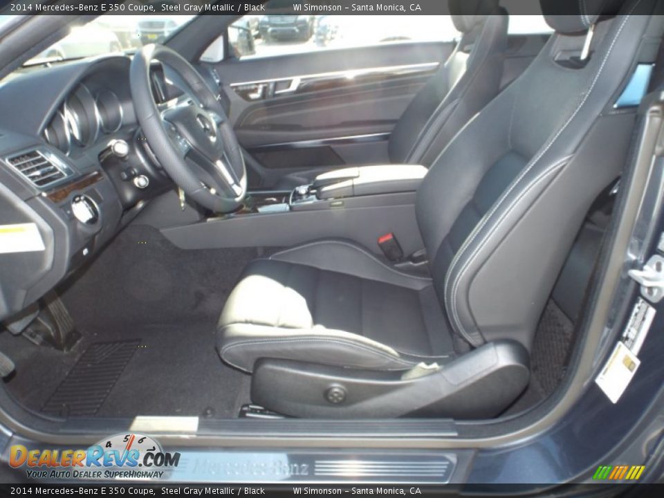 2014 Mercedes-Benz E 350 Coupe Steel Gray Metallic / Black Photo #7