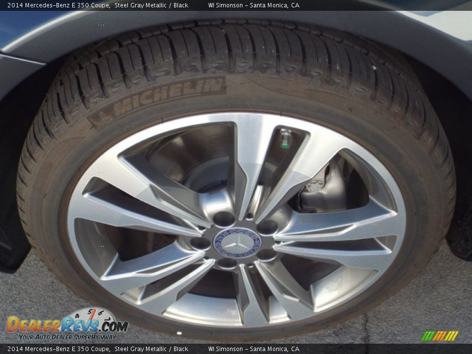 2014 Mercedes-Benz E 350 Coupe Steel Gray Metallic / Black Photo #10