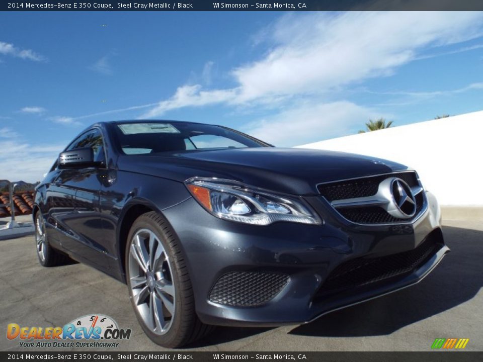 2014 Mercedes-Benz E 350 Coupe Steel Gray Metallic / Black Photo #11