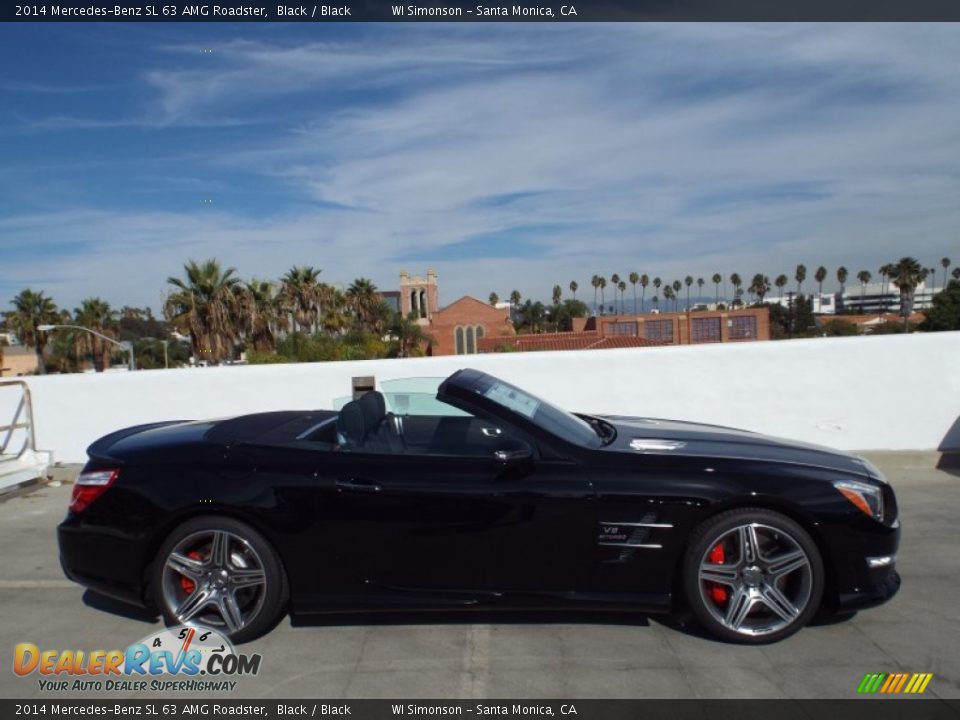 2014 Mercedes-Benz SL 63 AMG Roadster Black / Black Photo #3