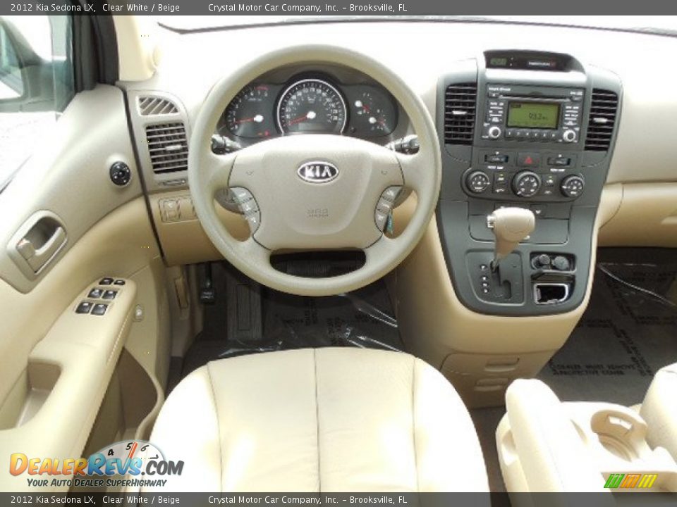 2012 Kia Sedona LX Clear White / Beige Photo #7