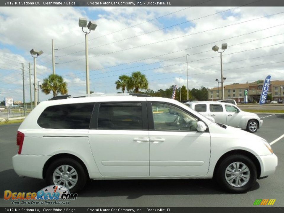 2012 Kia Sedona LX Clear White / Beige Photo #11