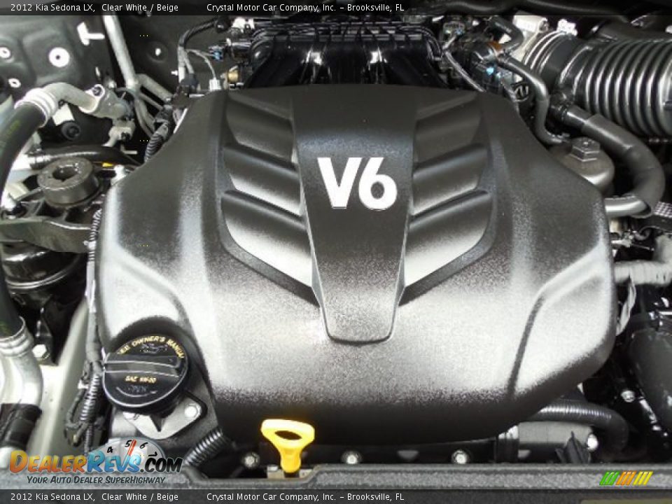 2012 Kia Sedona LX Clear White / Beige Photo #18