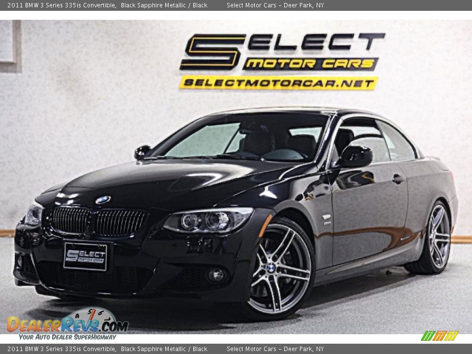 2011 BMW 3 Series 335is Convertible Black Sapphire Metallic / Black Photo #1