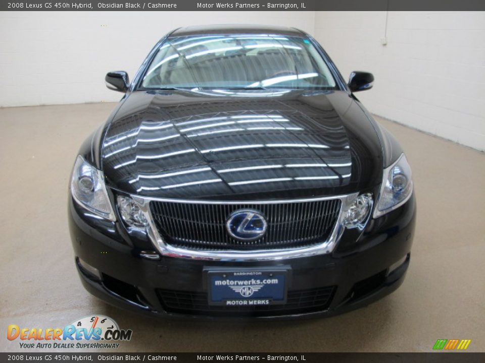 2008 Lexus GS 450h Hybrid Obsidian Black / Cashmere Photo #2