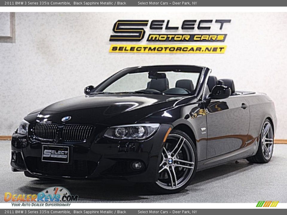 2011 BMW 3 Series 335is Convertible Black Sapphire Metallic / Black Photo #2