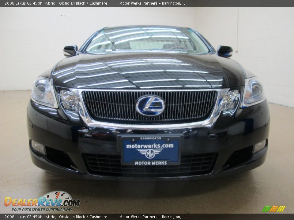 2008 Lexus GS 450h Hybrid Obsidian Black / Cashmere Photo #3