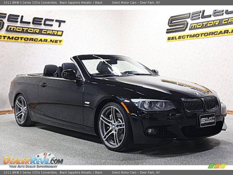 2011 BMW 3 Series 335is Convertible Black Sapphire Metallic / Black Photo #4