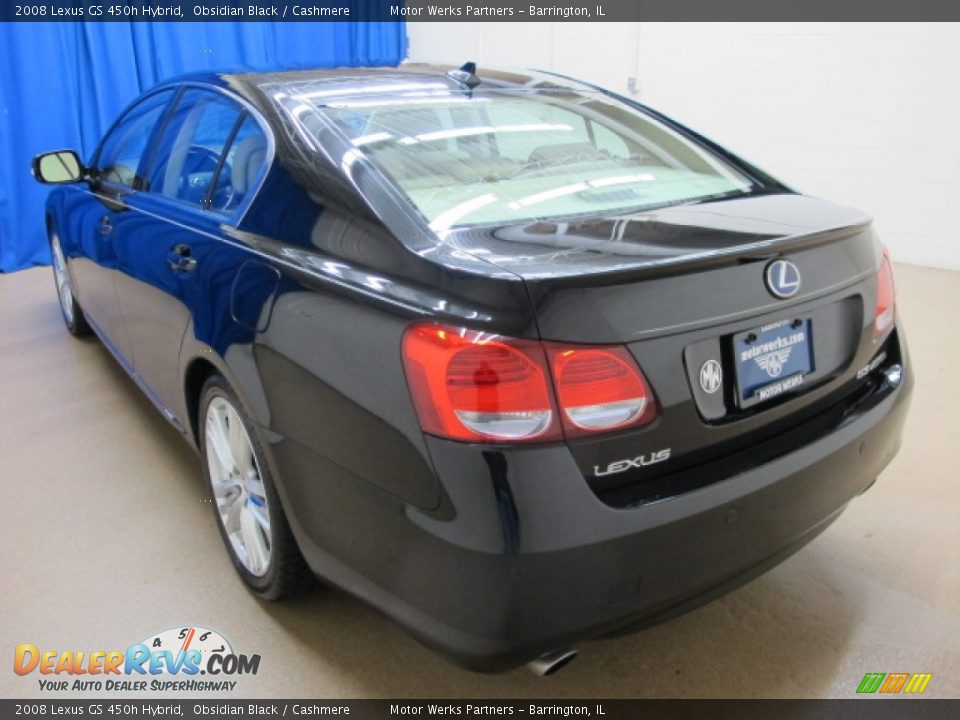 2008 Lexus GS 450h Hybrid Obsidian Black / Cashmere Photo #6