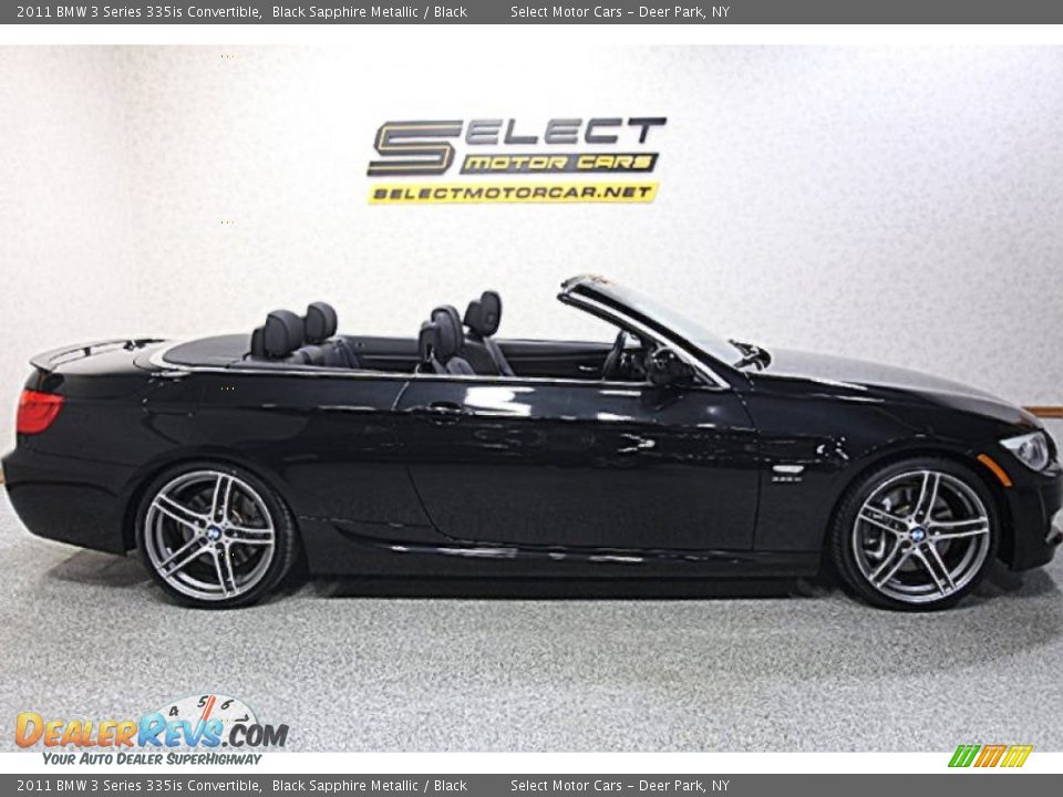 2011 BMW 3 Series 335is Convertible Black Sapphire Metallic / Black Photo #5