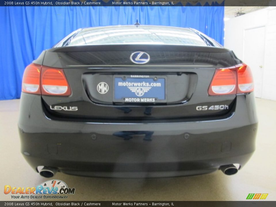 2008 Lexus GS 450h Hybrid Obsidian Black / Cashmere Photo #8