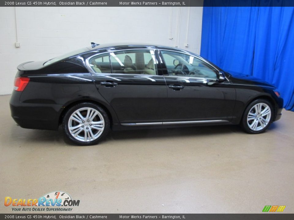 2008 Lexus GS 450h Hybrid Obsidian Black / Cashmere Photo #10
