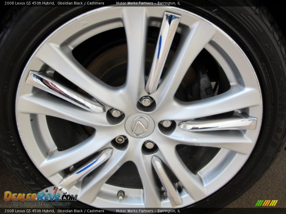 2008 Lexus GS 450h Hybrid Obsidian Black / Cashmere Photo #14