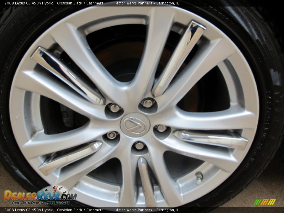 2008 Lexus GS 450h Hybrid Obsidian Black / Cashmere Photo #15