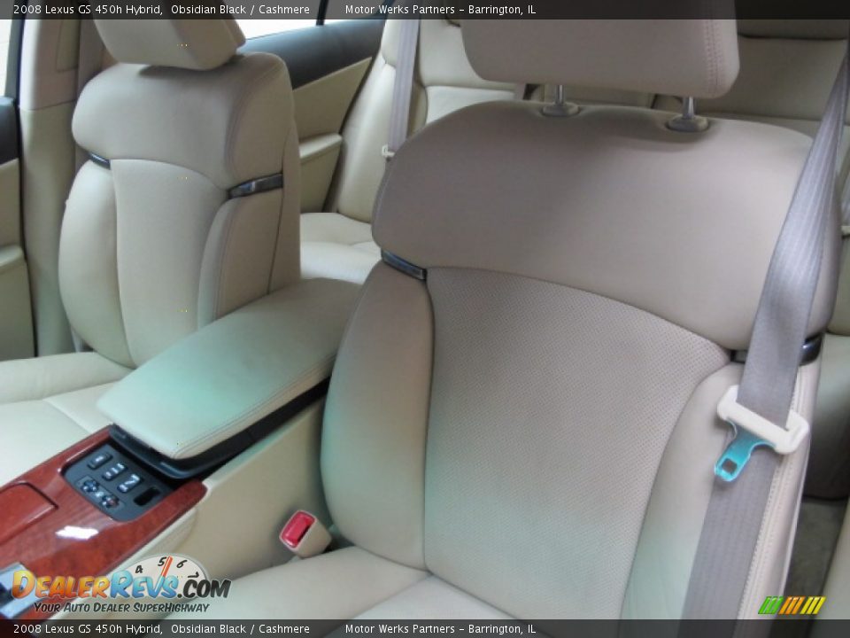 2008 Lexus GS 450h Hybrid Obsidian Black / Cashmere Photo #18