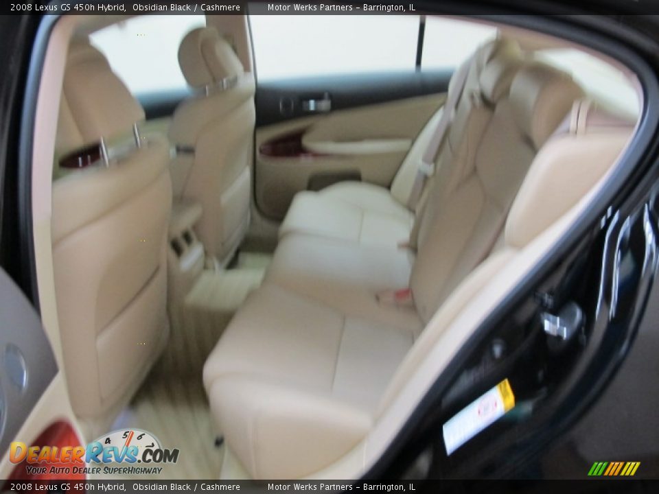 2008 Lexus GS 450h Hybrid Obsidian Black / Cashmere Photo #19