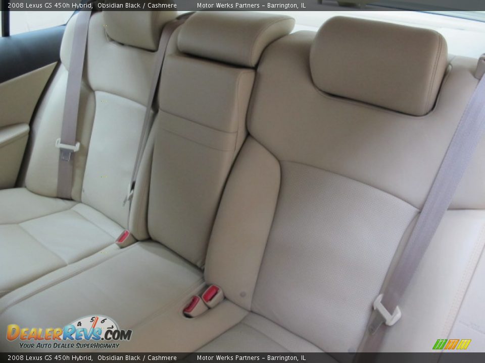 2008 Lexus GS 450h Hybrid Obsidian Black / Cashmere Photo #20