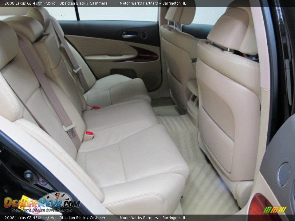 2008 Lexus GS 450h Hybrid Obsidian Black / Cashmere Photo #21